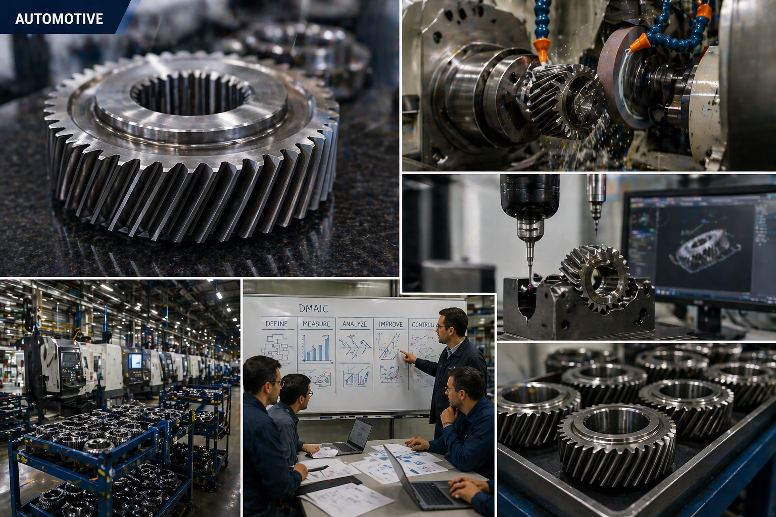 Six Sigma Defect Reduction – automotive gears and DMAIC process analysis